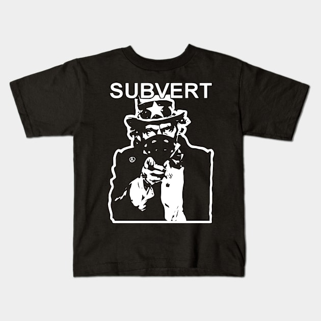 Anti-Government Kids T-Shirt by ChatNoir01